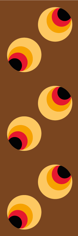 Vinylový koberec vintage pop oči - Tenstickers