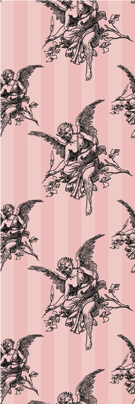 Vinylový koberec vintage s motívom toile jouy - Tenstickers