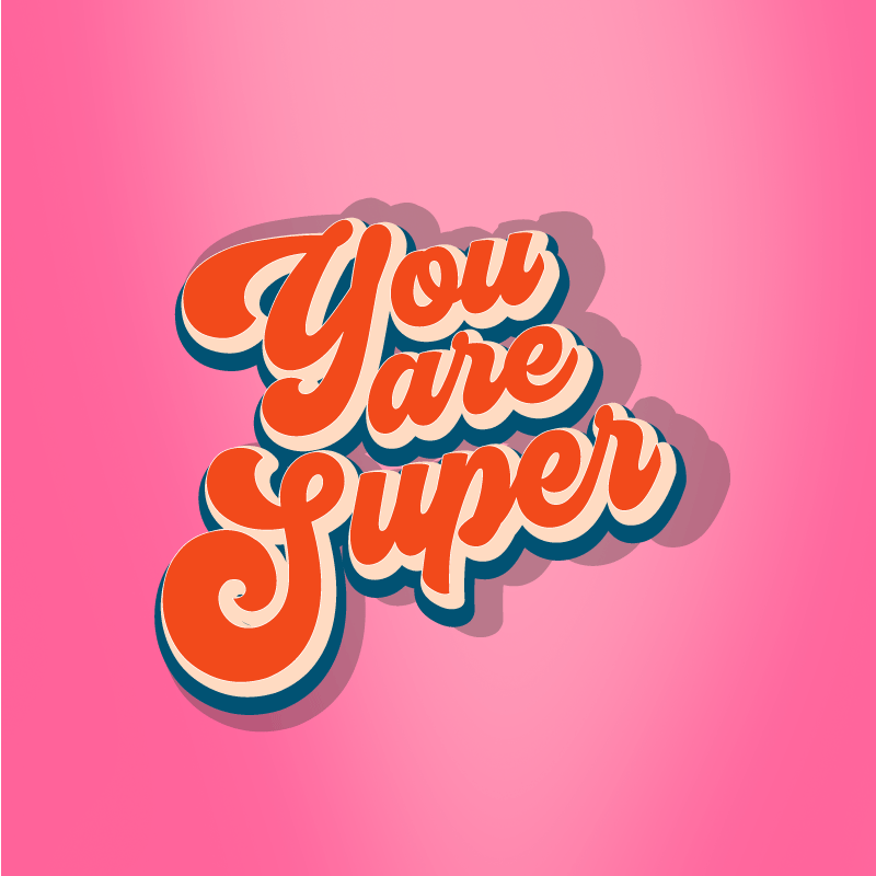 Vinylový koberec citáty ste super dizajn citátov - Tenstickers