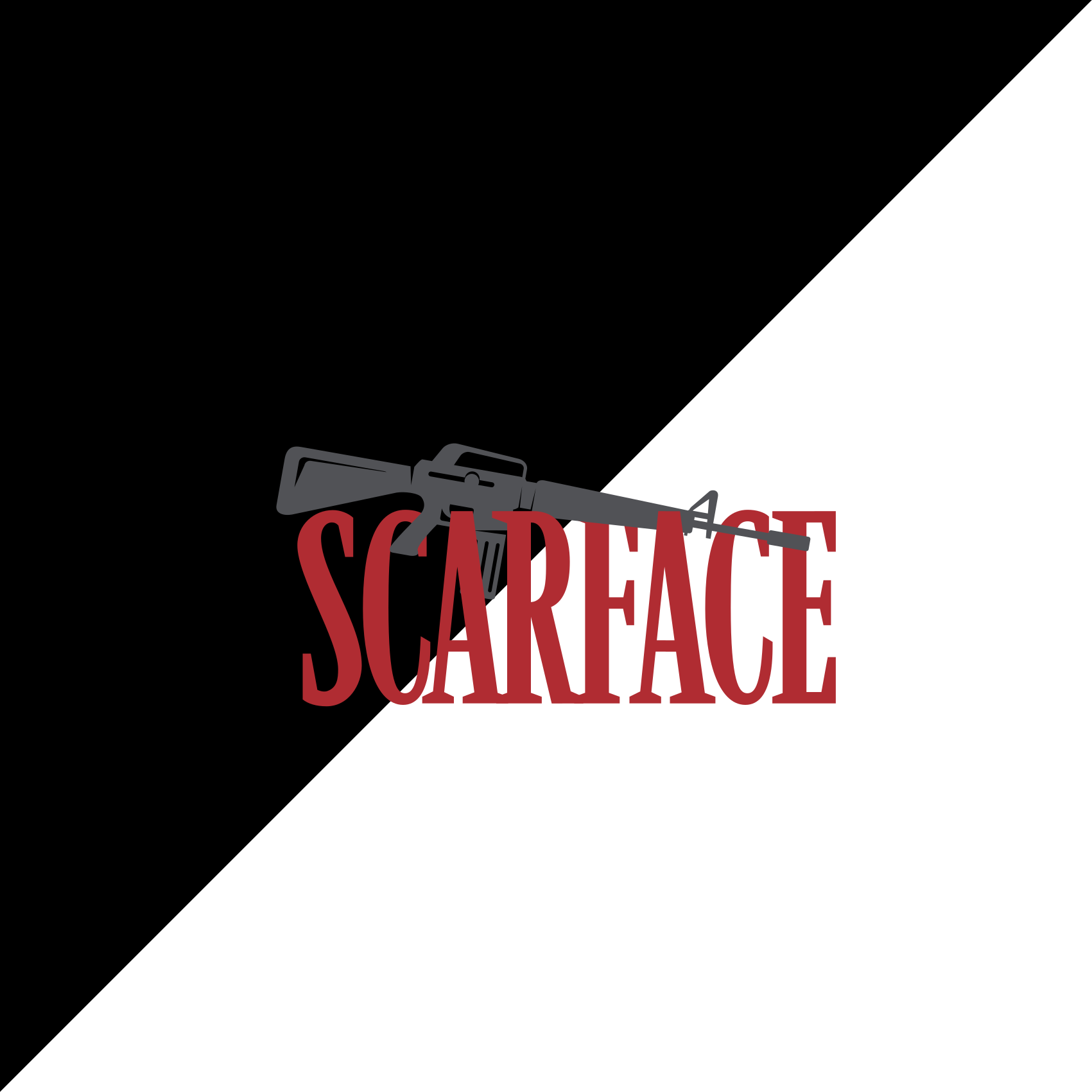 Vinylový koberec citáty scarface s textom - Tenstickers
