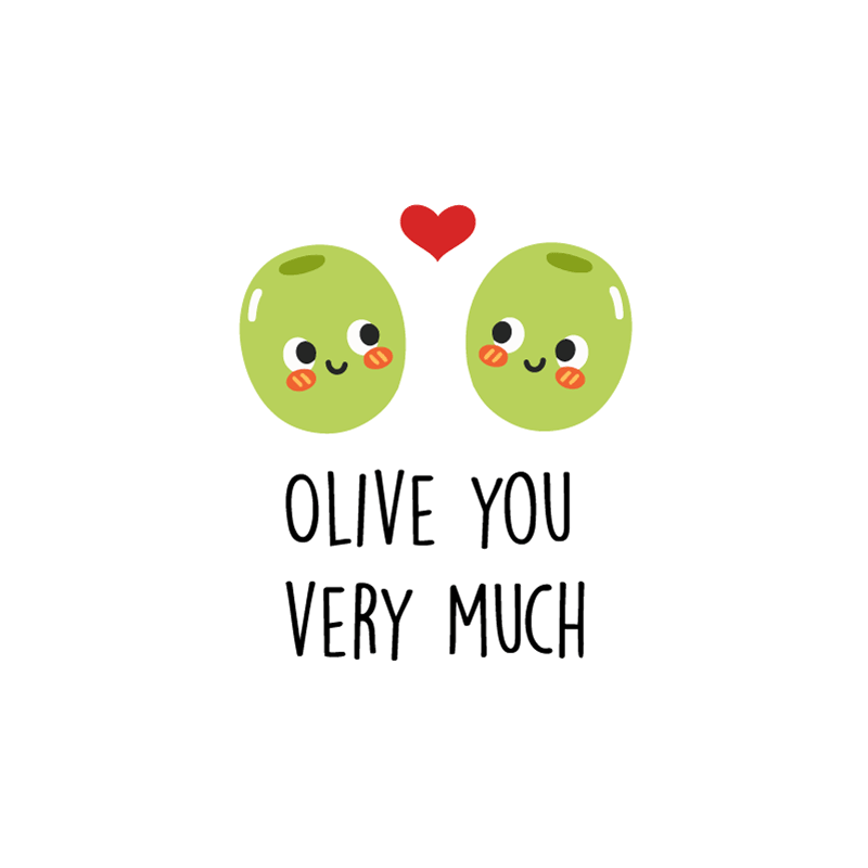 Vinylový koberec citáty vtipný citát s olivami - Tenstickers