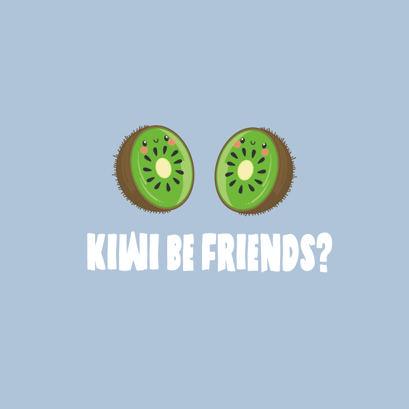 Vinylový koberec citáty vtipný citát s kiwi - Tenstickers