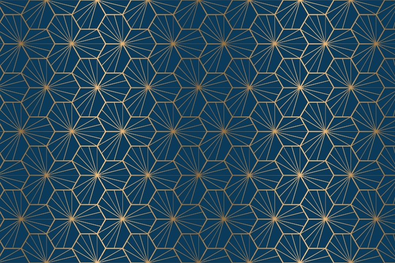 Vinylový koberec s geometrickými tvarmi elegantný vzor - Tenstickers