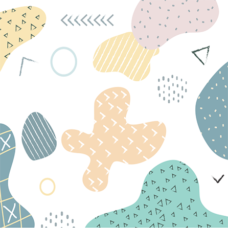 Vinylový koberec s geometrickými tvarmi v grunge štýle - Tenstickers