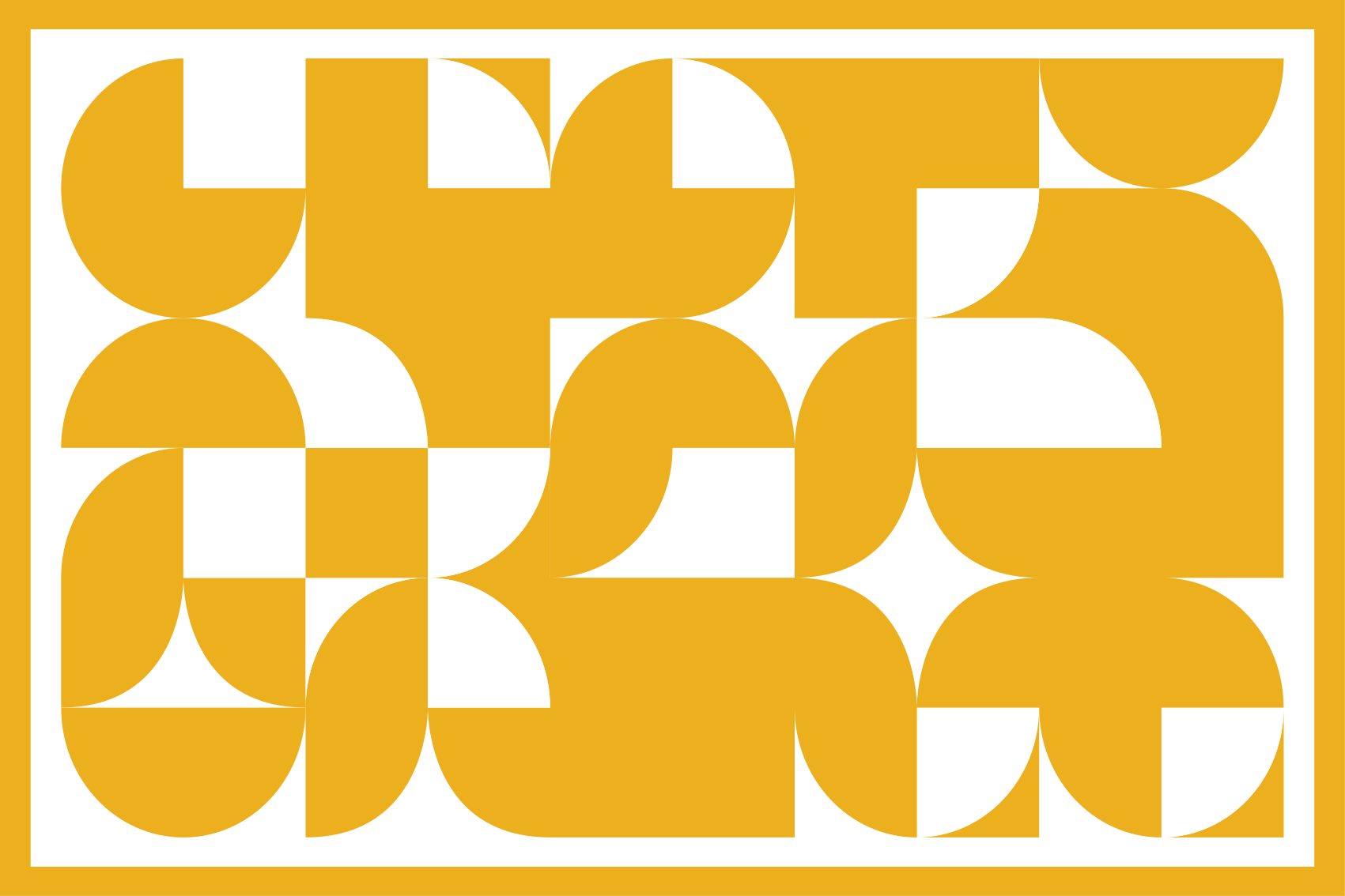Vinylový koberec s geometrickými tvarmi žltý kruh - Tenstickers