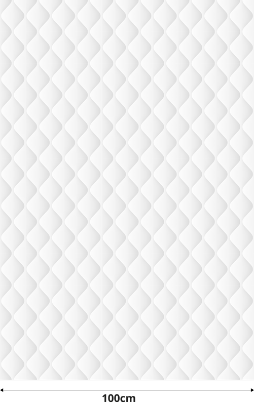 Biely vinylový koberec s polstrovanou textúrou - Tenstickers
