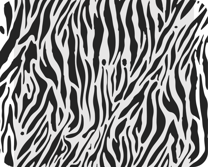 Biely vinylový koberec so zebrovým vzorom - Tenstickers
