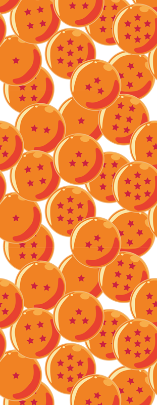 Oranžový vinylový koberec dračie gule - Tenstickers
