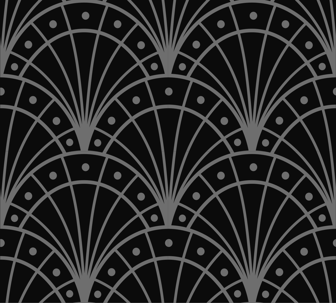 Čierny vinylový koberec elegantný art deco - Tenstickers