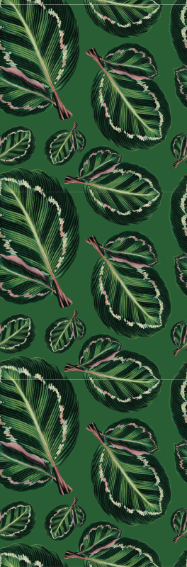 Zelený vinylový koberec zelená maranta - Tenstickers