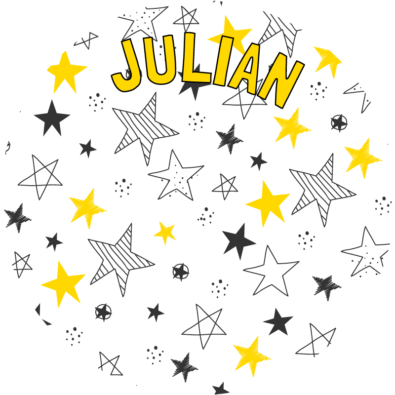 Báječný okrúhly prispôsobiteľný hviezdny vinyl koberec - Tenstickers