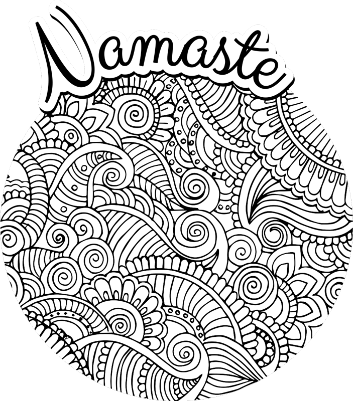 Vinylový koberec mandala namaste - Tenstickers