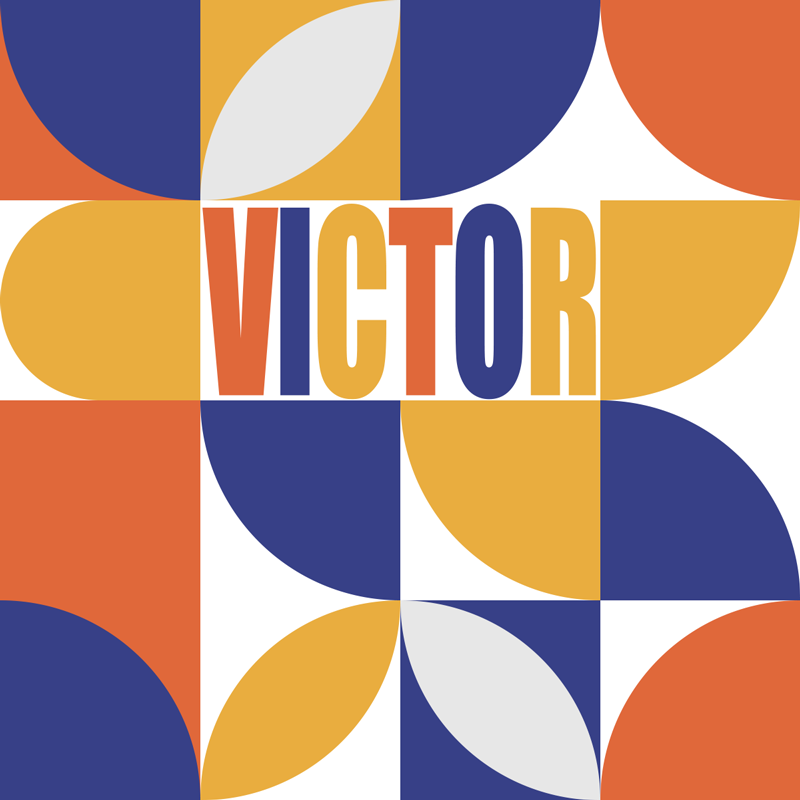 vinylový koberec s menom prispôsobiteľné geometrické - Tenstickers