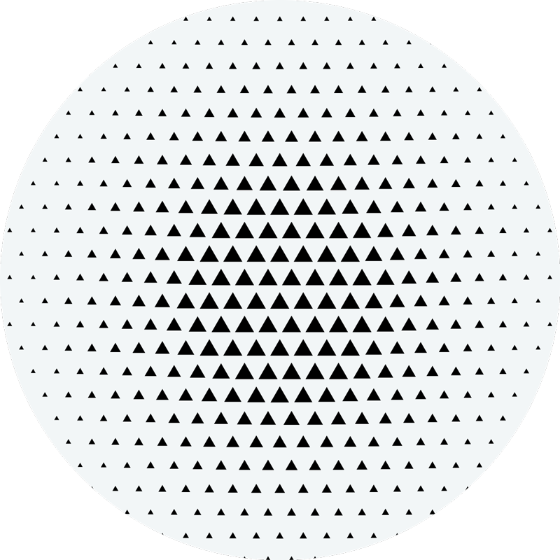 Vinylový koberec s geometrickými tvarmi trojuholníkový - Tenstickers