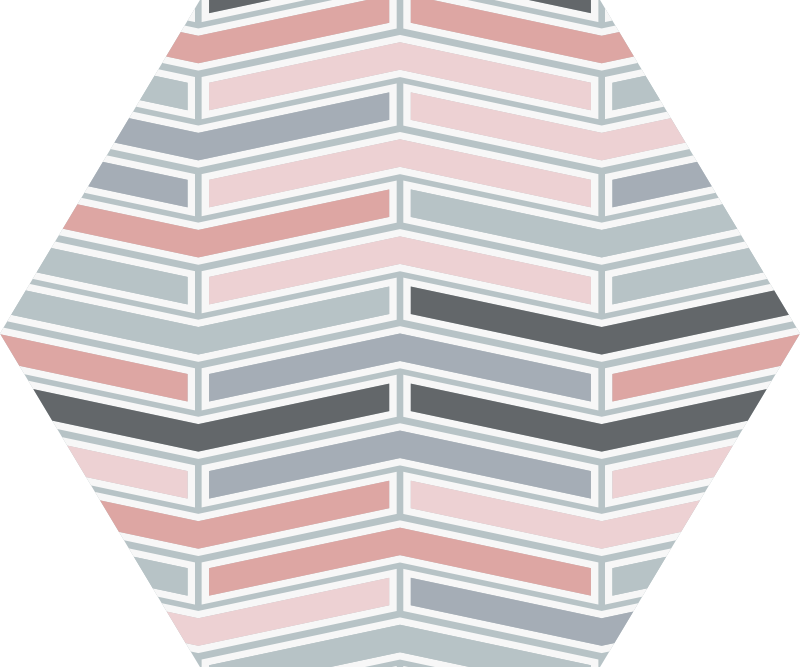 Vinylový koberec s geometrickými tvarmi lineárny vzor - Tenstickers