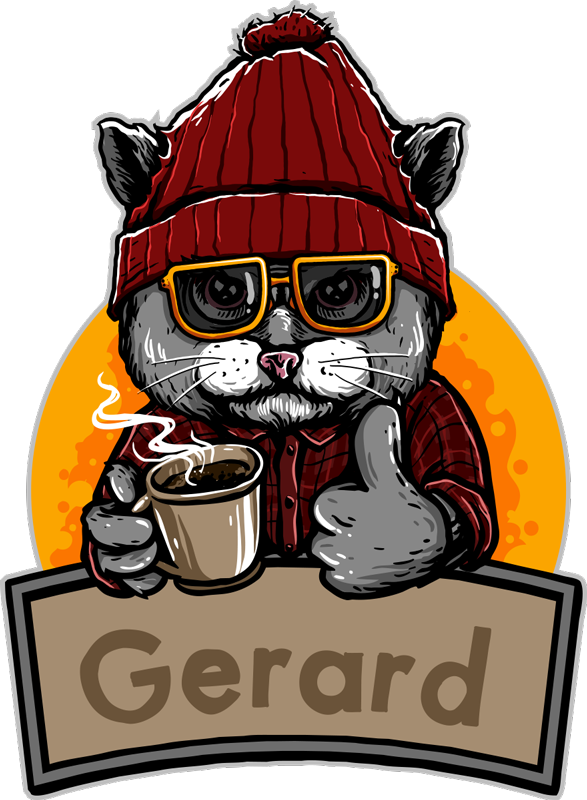 vinylový koberec s menom prispôsobiteľná mačka - Tenstickers