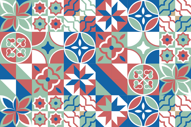 Rôzne vzory vinylová kuchynská rohož - Tenstickers