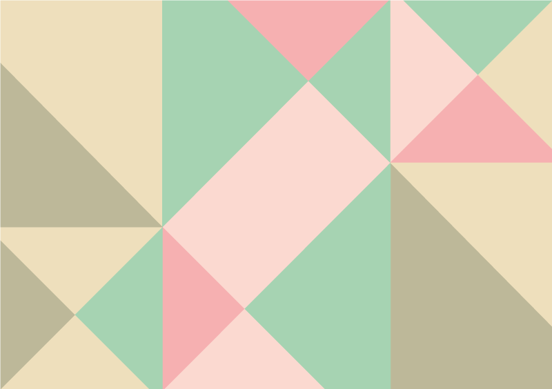 Nádherné jemné farebné geometrické vinylové koberce - Tenstickers