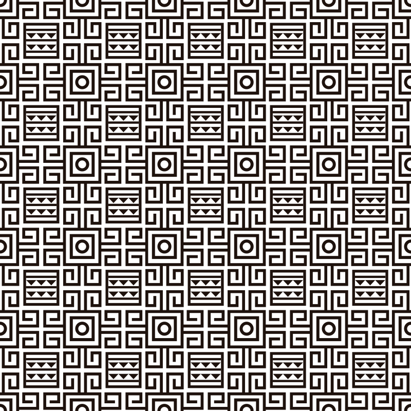 Ohromujúce čiernobiele etnické vinylové koberce - Tenstickers