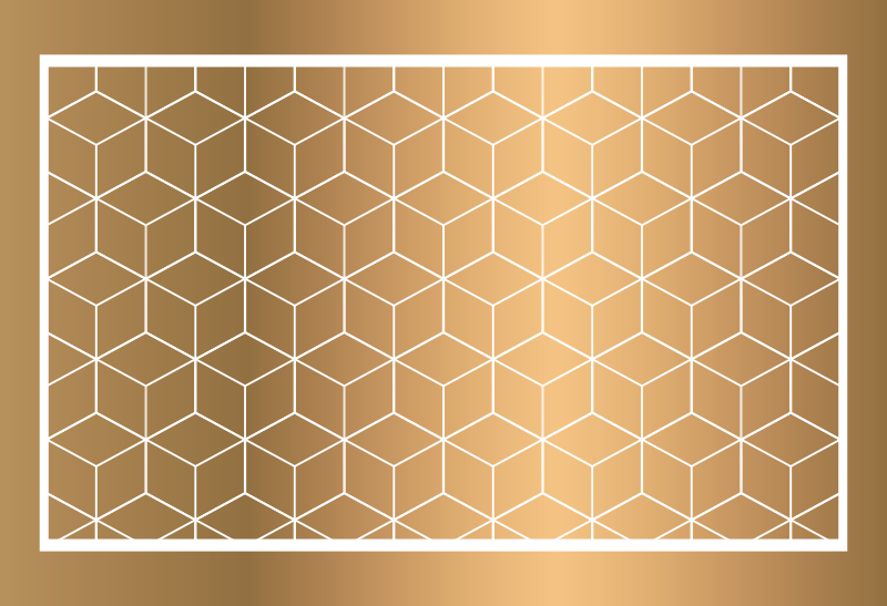 Báječný kocky geometrický vinyl koberec - Tenstickers