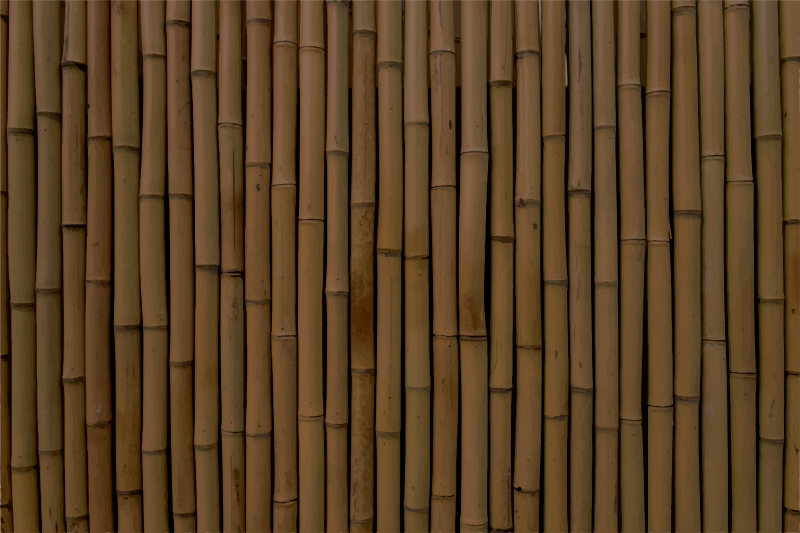 Tmavá bambusová imitácia moderného vinylového koberca - Tenstickers