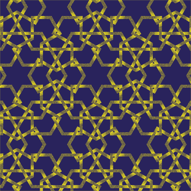 Modro-žlté hviezdy moderný vinylový koberec - Tenstickers