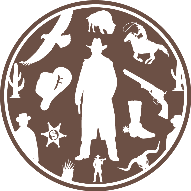 Kovboj a kone vzor deti vinyl koberec - Tenstickers