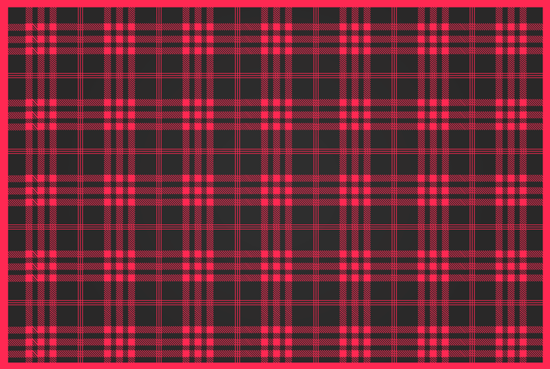Vianočný tartan vzor pruhy vinyl koberec - Tenstickers