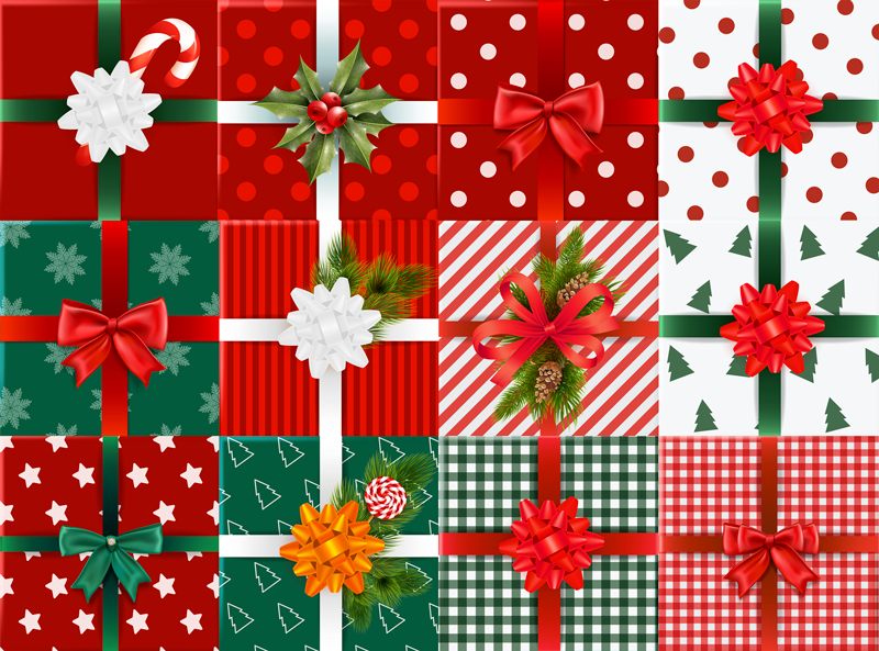 Darčekové krabičky balenie vinyl koberec spálne - Tenstickers