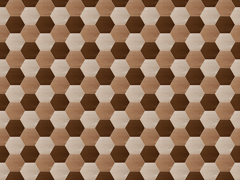 šesťuholníkový drevený vinylový koberec - Tenstickers