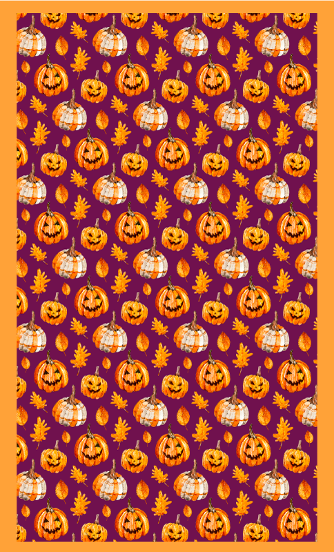 Vinylový koberec halloween tekvica - Tenstickers