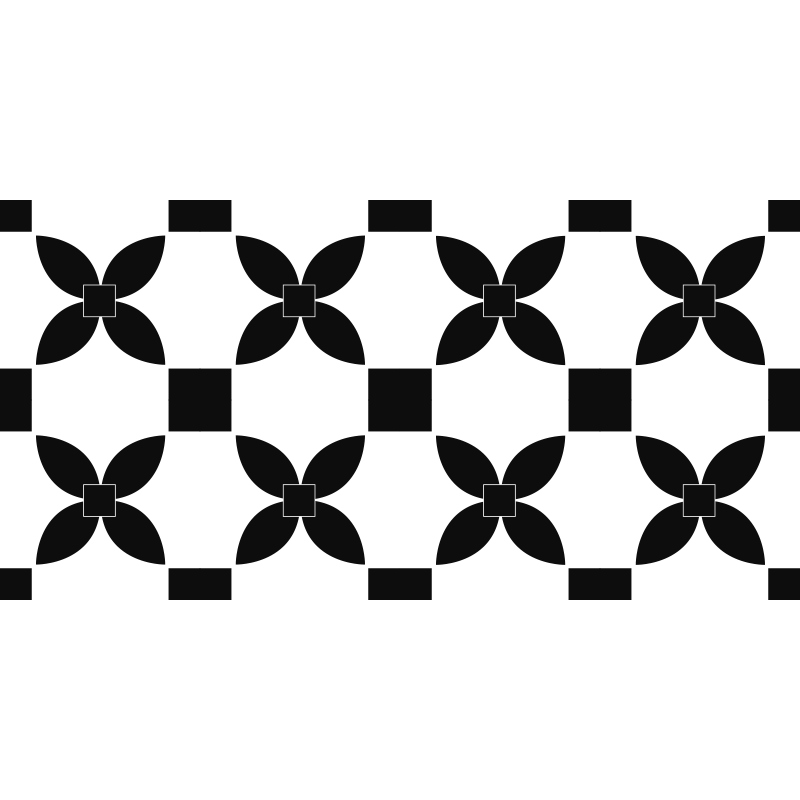 čierny potlačený uličný vinylový koberec čierne dlaždice - Tenstickers