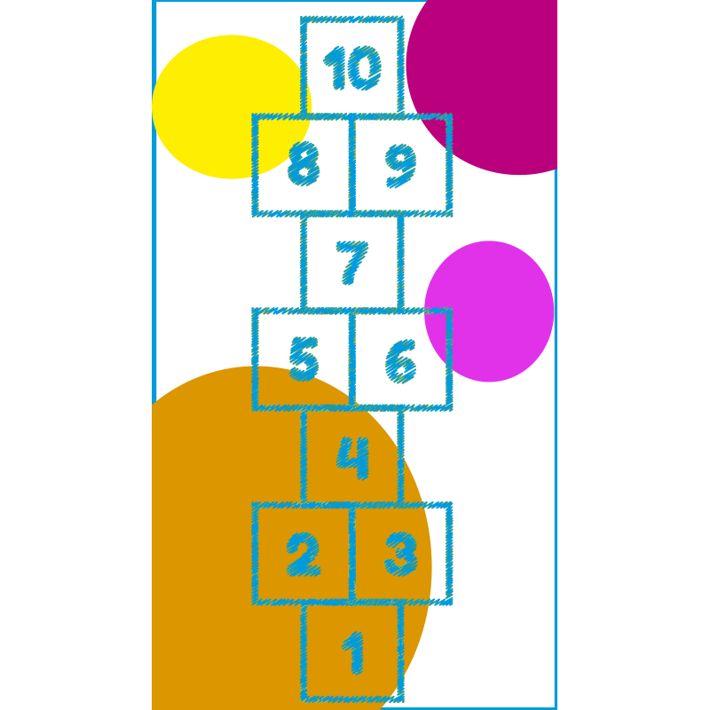 Detská hracia vinylová rohož na hranie - Tenstickers