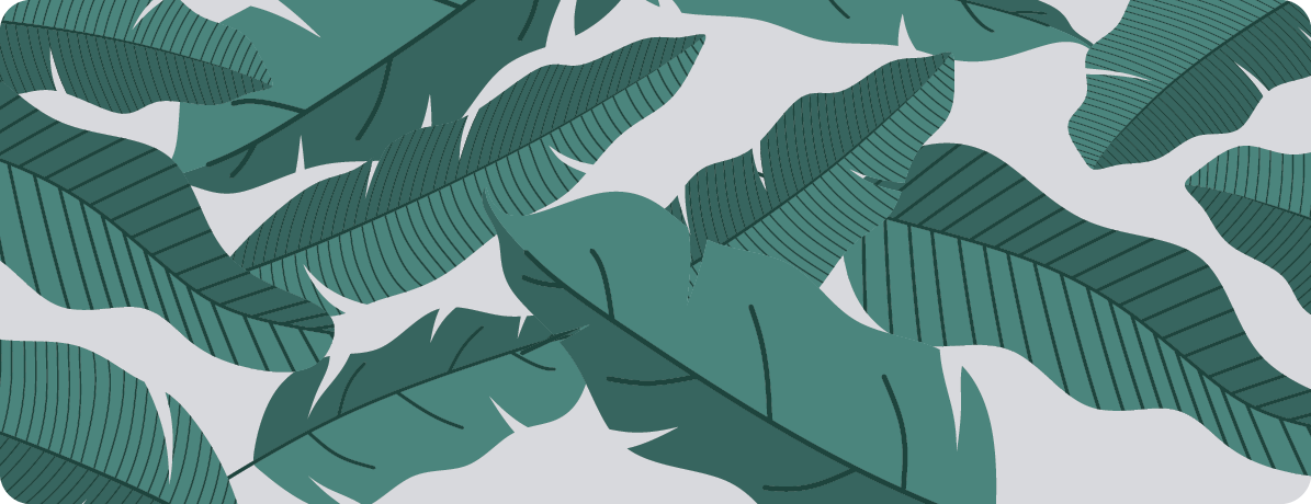 vinylový koberec s kvetmi botanický dizajn listov - Tenstickers