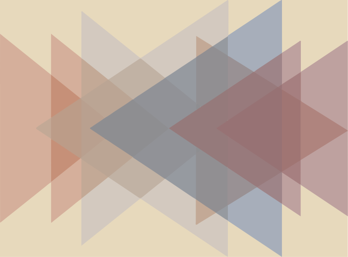 Vinylový koberec s geometrickými tvarmi prekrývanie tvarov - Tenstickers