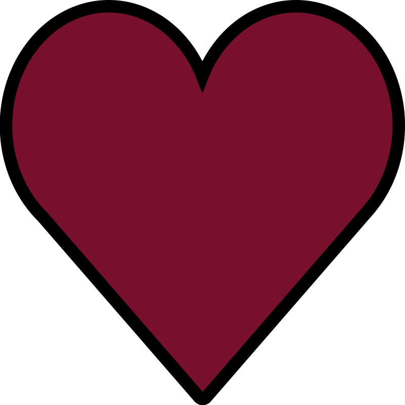 červený vinylový koberec v tvare srdca - Tenstickers