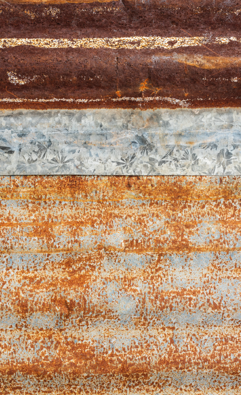 Starý hrdzavý vintage vinylový koberec - Tenstickers