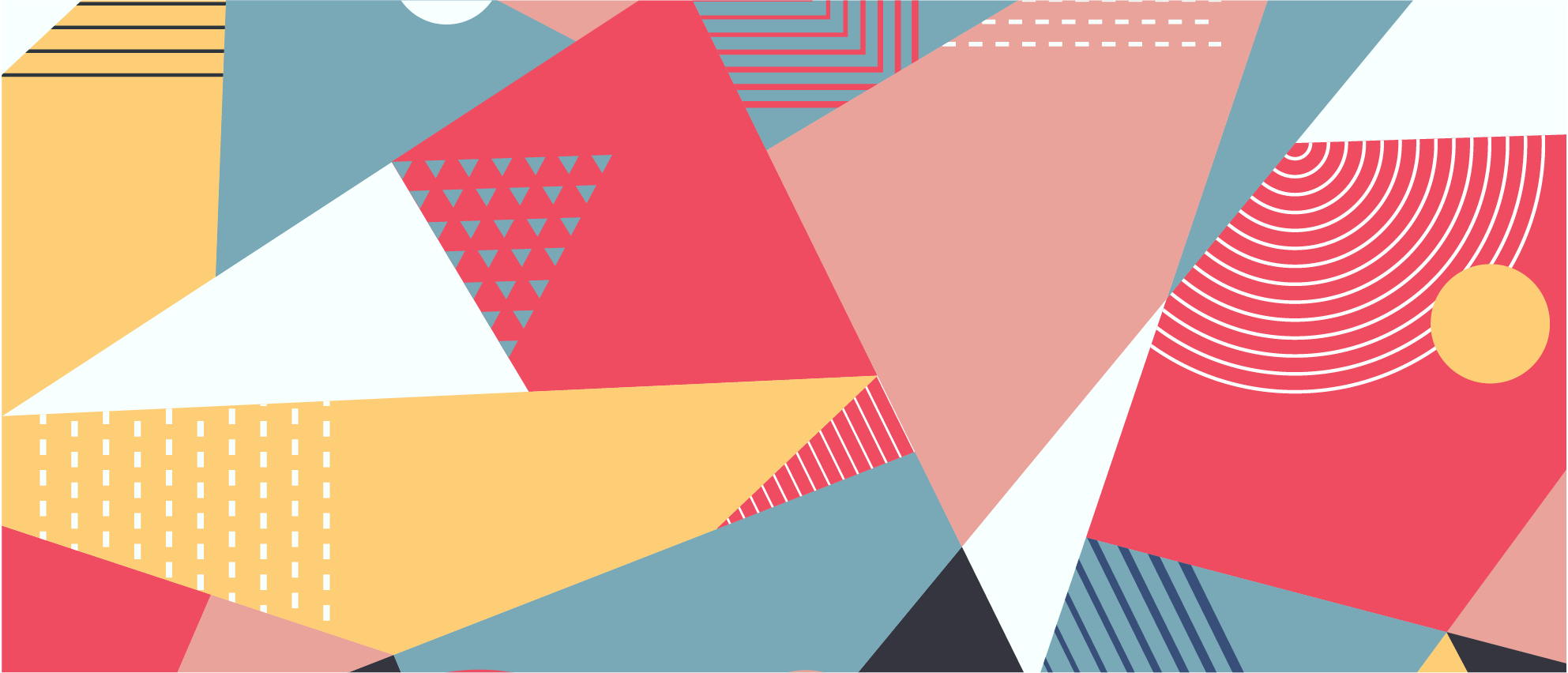 Geometrický farebný moderný koberec - Tenstickers