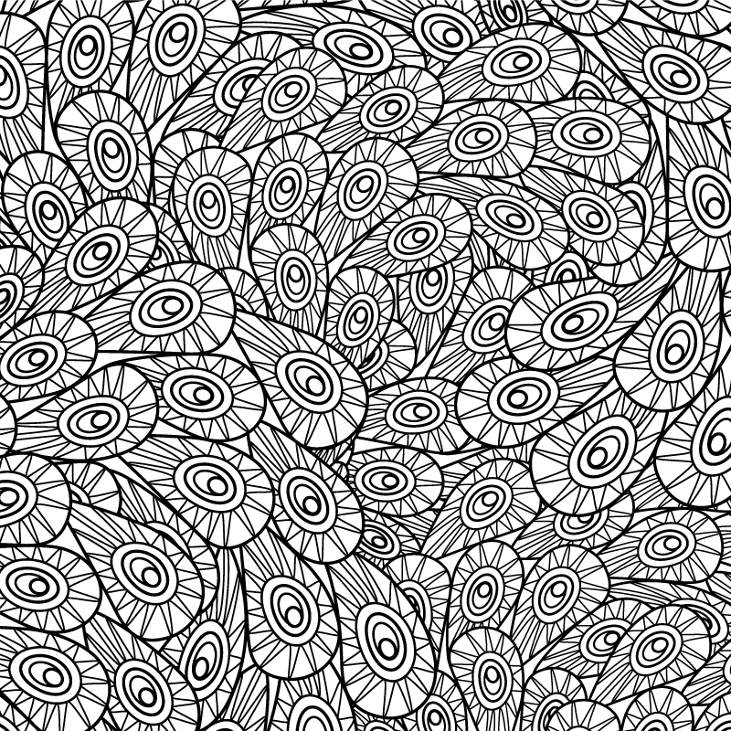 Páv ornament kvetinový koberec - Tenstickers