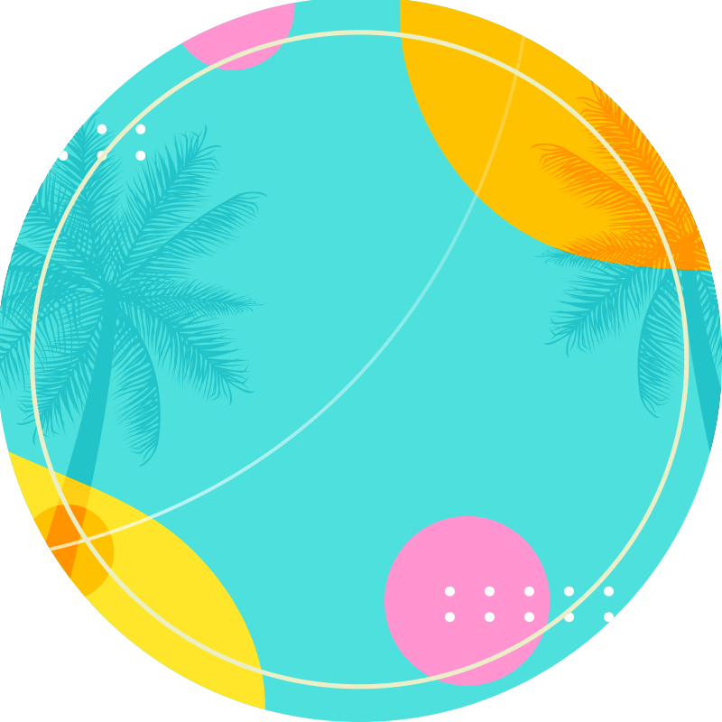 vinylový koberec s kvetmi dekor tropickej palmy - Tenstickers