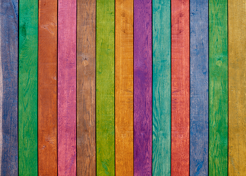 Drevené viacfarebné drevené podlahy - Tenstickers