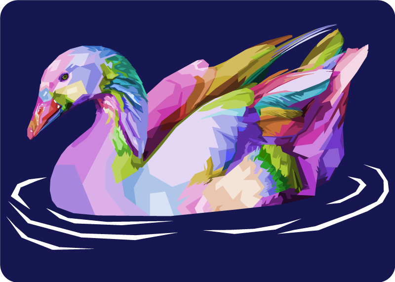 Pop-art vtáčí zvierací vinylový koberec - Tenstickers