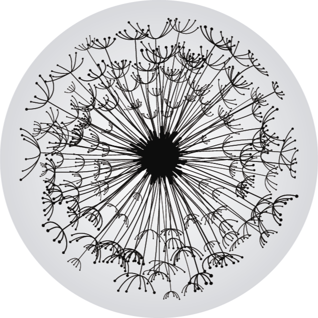 Okrúhly vinylový koberec s kvetinovým kobercom s listami - Tenstickers