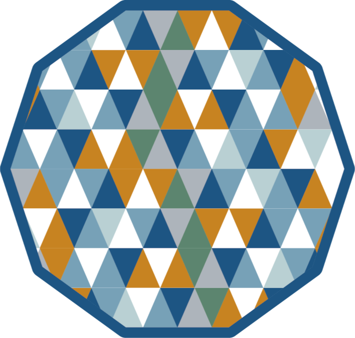 Pvc koberce viacfarebné trojuholníky vinylové koberce - Tenstickers