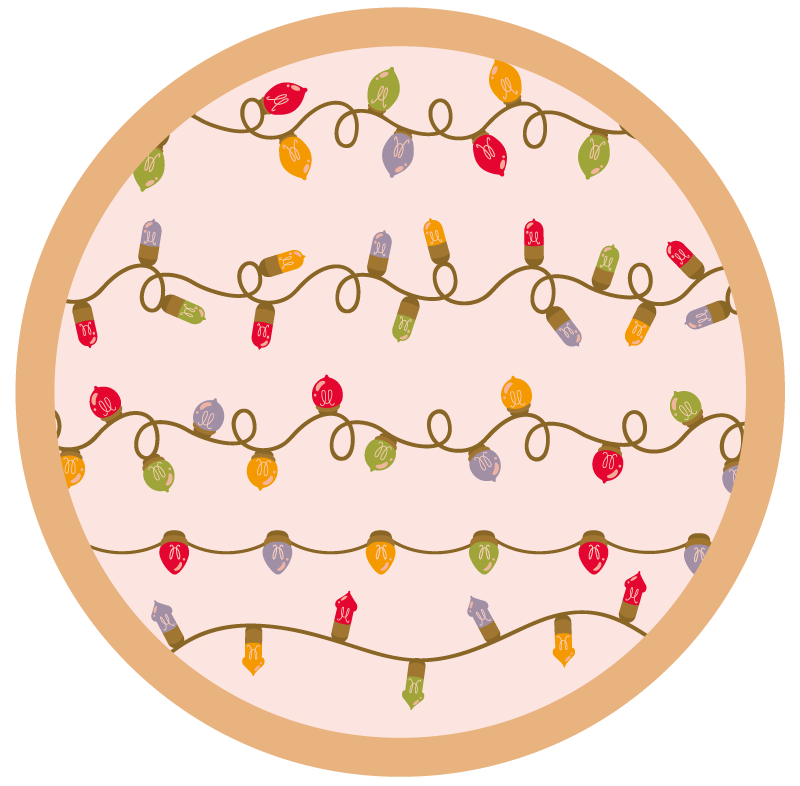 vinylový koberec na udalosti slávnostná girlanda - Tenstickers