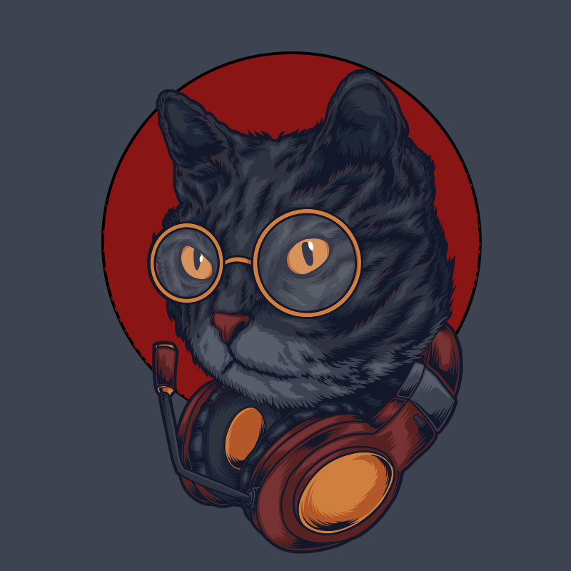 vinylové koberce zvieratá mačka astronaut - Tenstickers