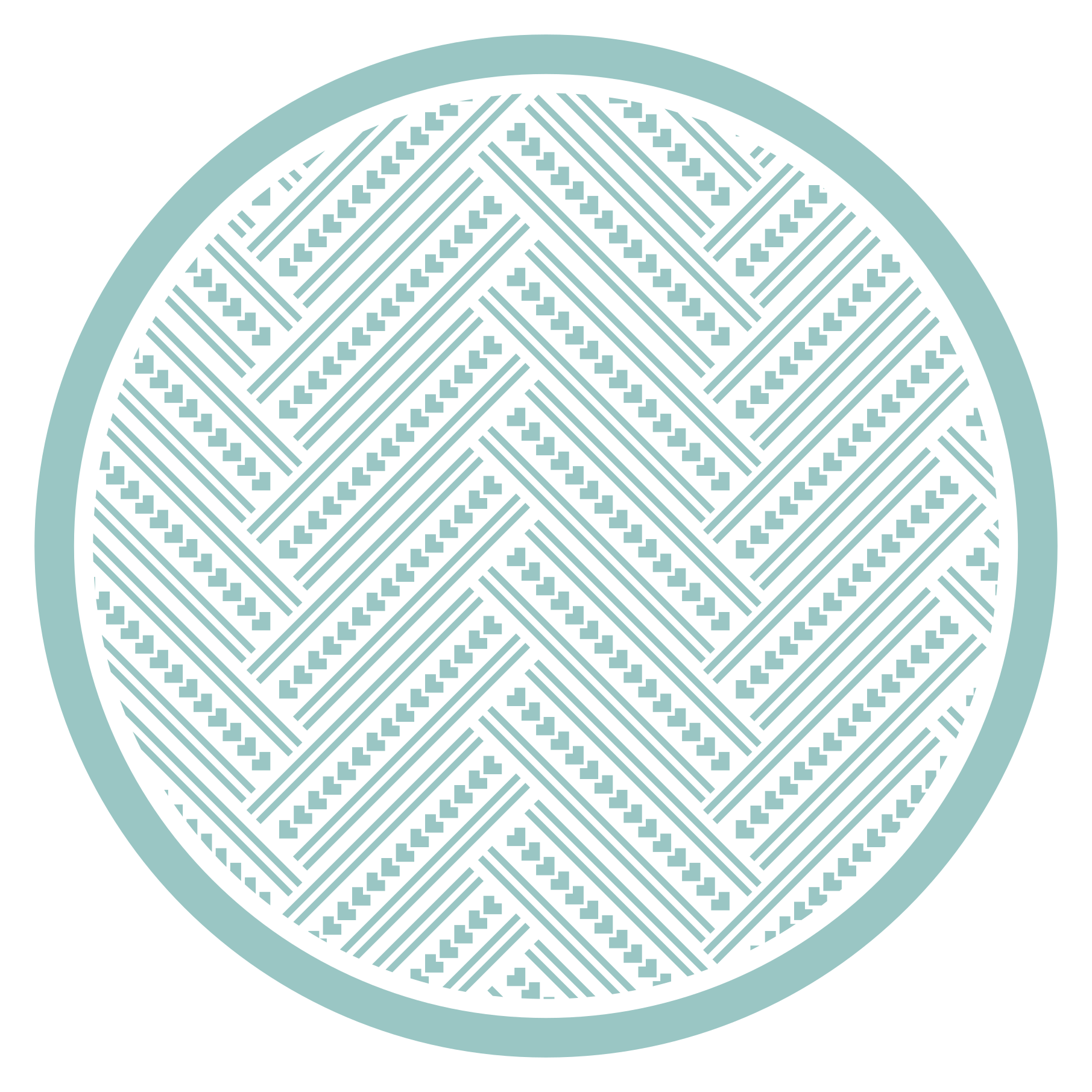 Vinylový koberec s geometrickými tvarmi okrúhly - Tenstickers