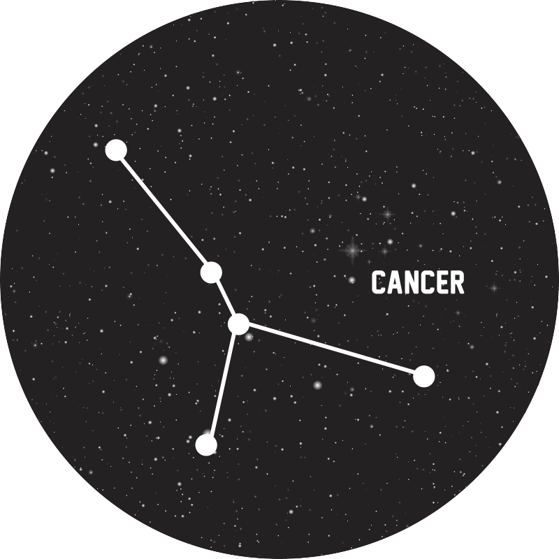 Znamenie zverokruhu rakovina moderný koberec - Tenstickers