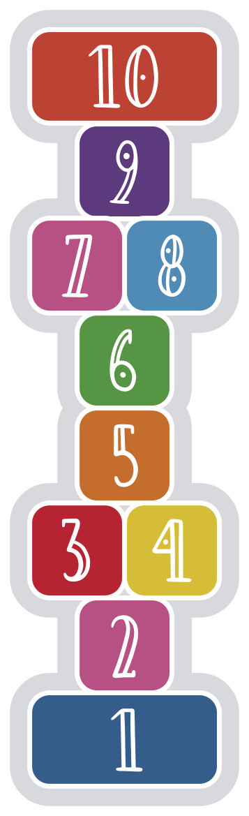 detský vinylový hry poskoková sekvencia - Tenstickers