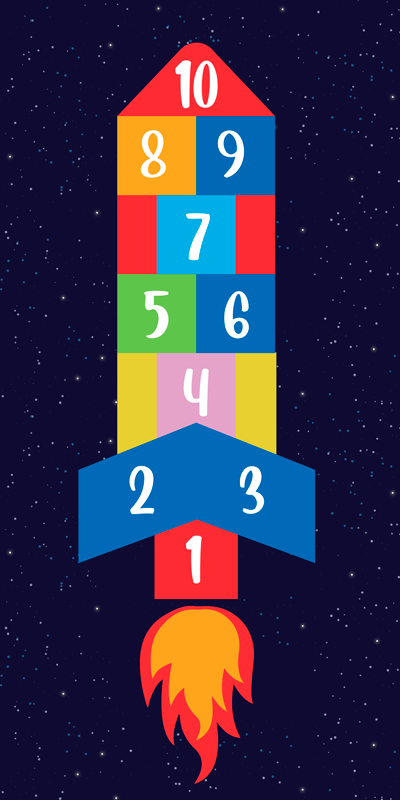 Hra pre deti s vinylovým kobercom - Tenstickers